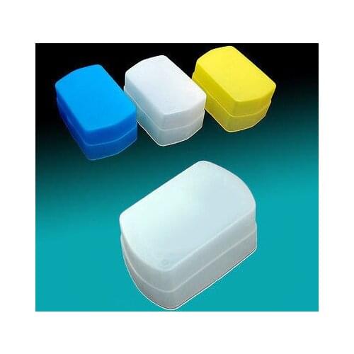 Universal Flash Diffuser Box for canon 580EX YN560 YONGNUO 580 EX/EX II (White Yellow Blue)