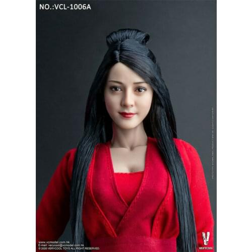 VERYCOOL FX08 VCL-1006 1/6 China Popular Star Dilraba Head Sculpture With Ancient Hair Style Fit 12" Action Figure Female Body
