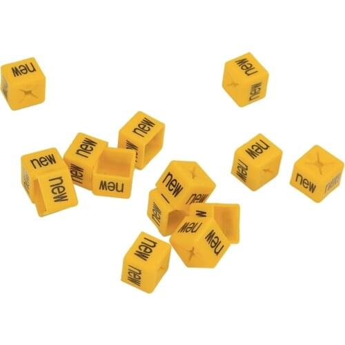 Yellow Plastic Sale Size Sign Hanger Sizer Garment Markers Size Marker Tags Clothing Labels Buckle Cube For Clothing Hanger