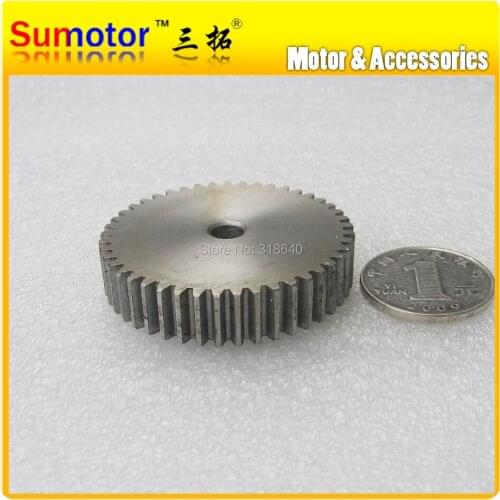 Spur Gear 1M 45T 45 Teeth Mod 1 Width 10mm Bore not large than 8.3mm Right teeth 45# steel CNC robot gear rack transmission