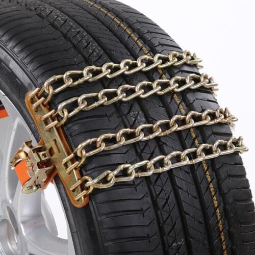 1PC Winter Tyres wheels Snow Chains 4 Chains Balance Design Car Anti-skid Chain for Car Truck SUV