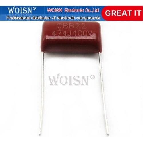 10PCS 400V474J 0.47UF Pitch 15mm 470NF 400V 474 CBB Polypropylene film capacitor new In Stock