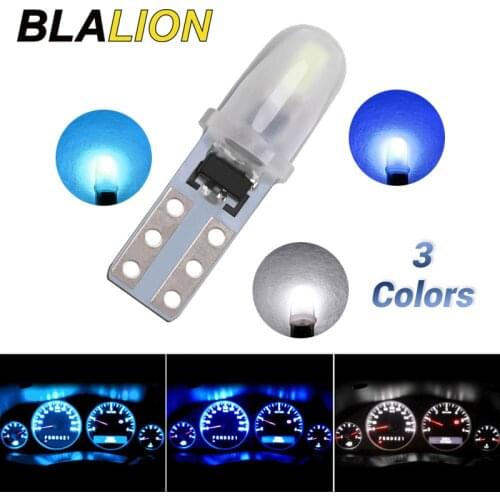 10Pcs Car Instrument Lamp Auto Interior Light Dashboard Lights T5 LED Bulb LED Canbus Car Warning Indicator Wedge 2 SMD Lamp 12V