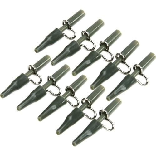 10Pcs Steel Wire Carp Lead Clips for Sea Boat Lake Fishing Equipment Accessories