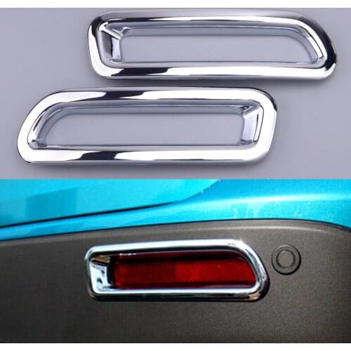 2pcs ABS Car Rear Fog Light Lamp Cover Trim Fit for Suzuki Vitara Escudo 2015 2016 2017 2018 2019
