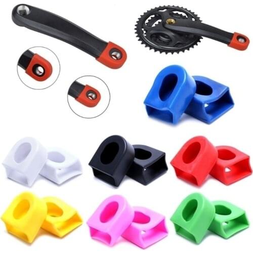 2pcs/Pair Bicycle Accessories Mountain Bike Carbon Fiber Fixed Gear Pedal Crank Case High Quality Cycling Protector Cover Cap