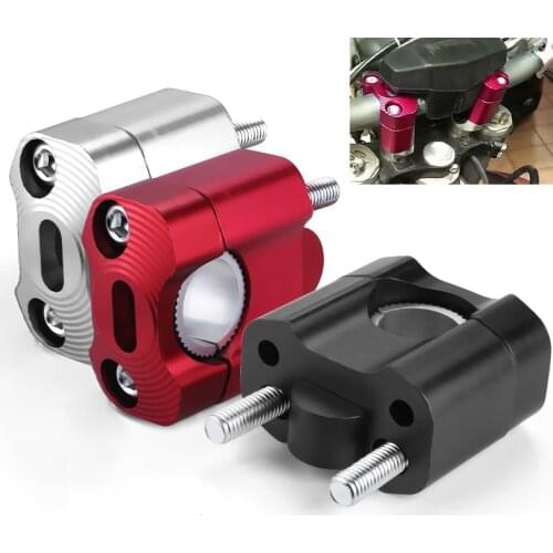 2pcs Universal 22mm 28mm Aluminum Off road Motorcycle Bar Clamps Handlebar risers Adapter for Pit Dirt motorbike Moto pole clamp