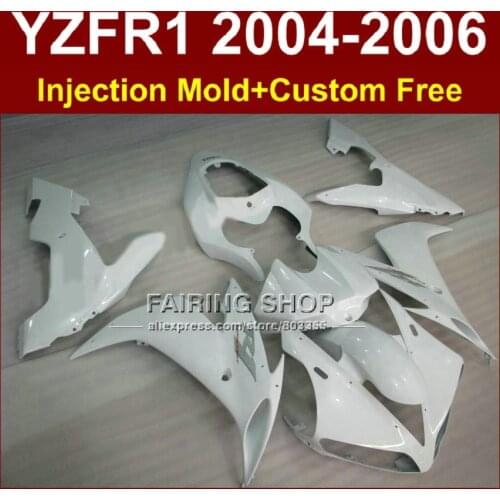 7gifts Injection molded motorcycle fairings set for YAMAHA 2004 2005 2006 YZFR1 YZF1000 YZF R1 04 05 06 full white fairing parts