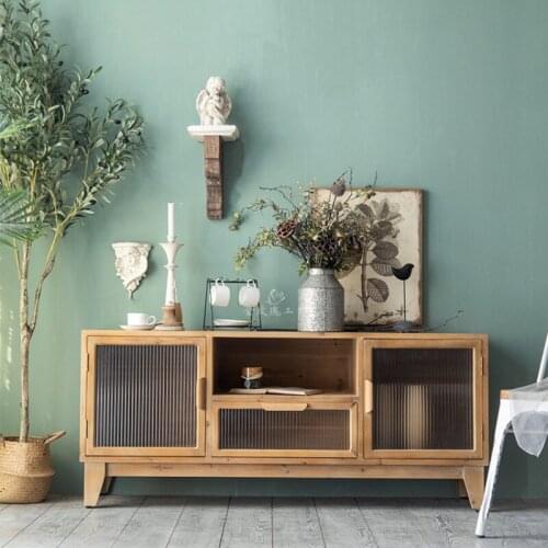 American Country Retro TV Cabinet Industrial Style Homestay Hotel Living Room Decoration Bedroom Cabinet Room Locker