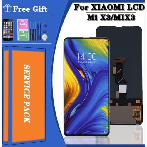 AMOLED 6.39'' Display For Xiaomi Mi Mix 3 LCD Touch Screen Panel Digitizer With Frame Replacement For Xiaomi MI Mix3 Display