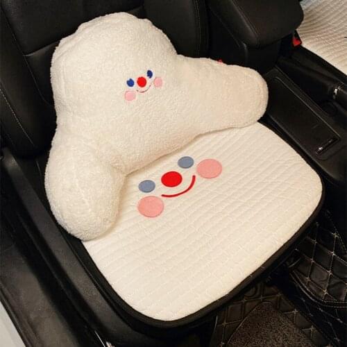 Car Seat Summer Cool Cushion Creative Cute Goddess Four Seasons Breathable Cotton Universal Car Seat Cushion Interior Supplies