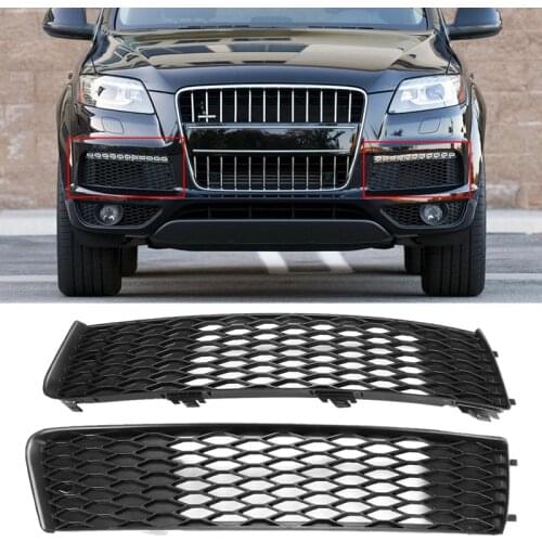 Car Front Bumper Fog Light Grille Cover for Audi Q7 S LINE 2009-2015 4L0807697B