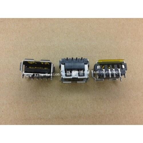 Free shipping 50pcs 10mm Laptop USB Socket/Plug/Interface/Jack Copper Up