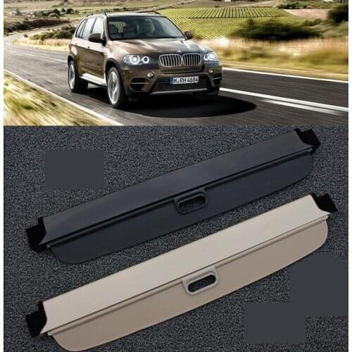 For BMW X5 E70 2007-2018 (black, beige) High Qualit Car Rear Trunk Cargo Cover Security Shield Screen shade