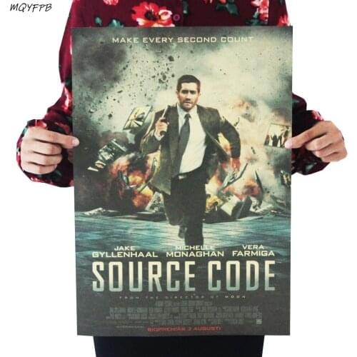 Movie Source Code Kraft Paper Poster Home Wall Room Decoration Painting 50.5x35cm