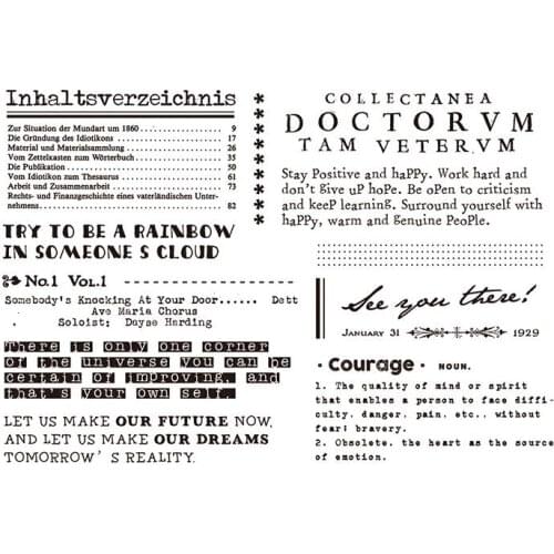 Everytime 2 Clear Stamp for Scrapbooking Transparent Silicone Rubber DIY Photo Album Decor S116