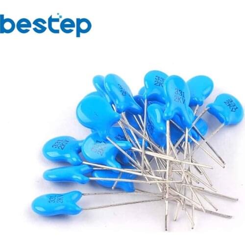 20PCS 220PF 330PF 470PF 1NF 2.2NF 3.3NF 4.7NF 10NF 2KV High Voltage Ceramic Disc Capacitors