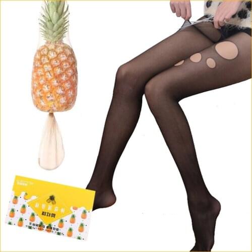 Pantyhose Womens Thin Cut Silk Socks Summer Proof Hook Silk Sexy Pineapple Socks Pantyhose Medias De Mujer Tights Women
