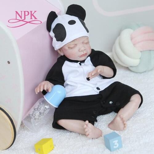 NPK 48CM 100% handmade reborn baby doll detailed painting Soft Cloth Body toddler Doll collectibles art doll