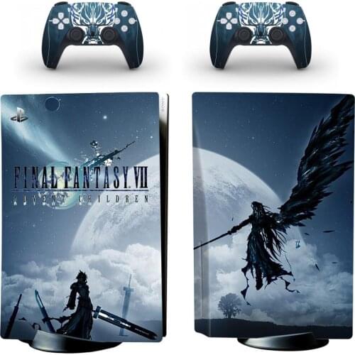 Final Fantasy PS5 Standard Disc Edition Skin Sticker Decal Cover for PlayStation 5 Console & Controller PS5 Skin Sticker Vinyl