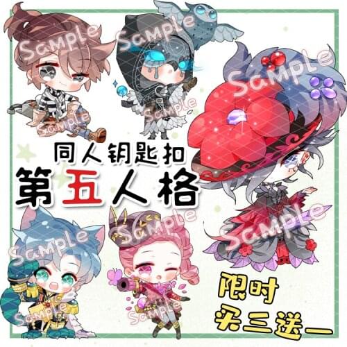 NEW Game Identity V Emma Woods Eli Clark Mary Cute Acrylic Keychain Cartoon Itabag Decor Pendant Keyrings Xmas Gifts