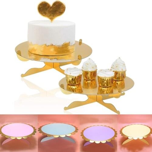 Single layer paper cake stand Wedding Bakeware Cupcake Rack Stamping Table Display Stand Tray Birthday Table Decor
