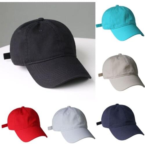 Solid Color Baseball Cap for Men Fashion Simple Snapback Caps Women Summer Cotton Adjustable Sunhat Unisex Outdoor Sports Hats