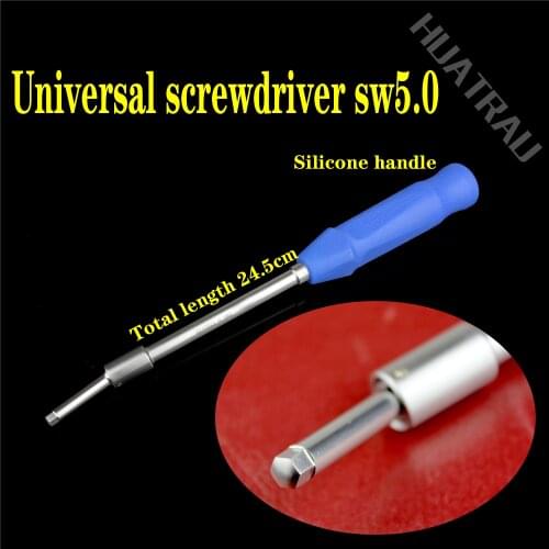 Orthopedic instruments -- medical intramedullary nail removal device -- silicon gel handle universal screwdriver hex sw5.0 screw