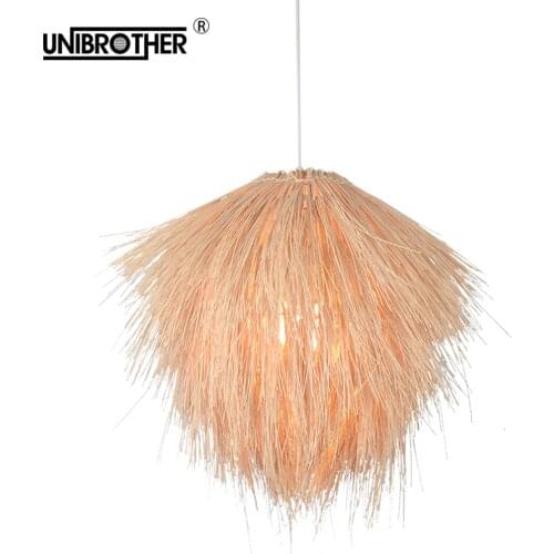 Pine cone type hanging lamps pendant lights rattan lamp light fixture suspension luminaire modern home decoration