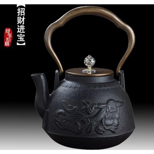 A thriving business iron pot Cast iron pot Southern copper to copper oxide film bladder teapot tea set Japan pot