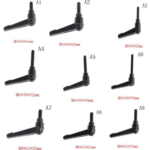 Adjustable Locking Threaded Handle Knob High Quality M6 M8 M10 Clamping Lever Machinery