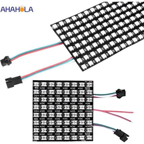 Ws2812b Rgb Led Strip 5v Panel Screen 8*8 16*16 8*32 Pixels Ws2811 Ws2812 Ws2812b Addressable 5050 Rgb Digital Flexible Panel