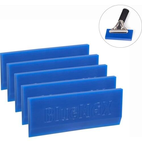 FOSHIO Glass Water Wiper Rubber BLUEMAX Blade Squeegee Window Tint Car Scraper Snow Remove Tool House Cleaner Vinyl Wrap Tool