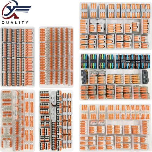 Type boxed wire connector universal compact terminal block home lighting wire connector for indoor hybrid quick connector