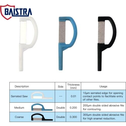 Dental Orthodontic Interproximal Enamel Reduction IPR Automatic Strip Serrated Saw Medium Coarse Double Side