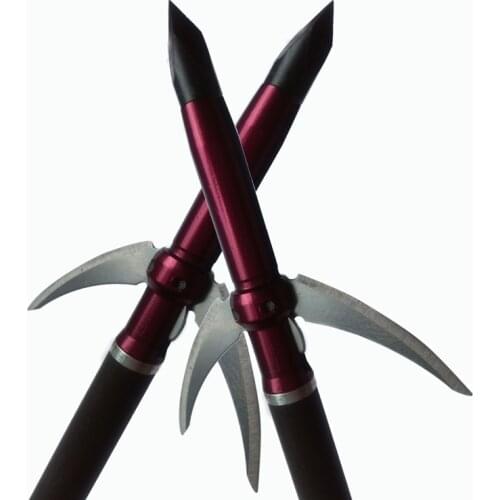 3/6/12pcs Archery Arrowhead Fixed 2 Blade Broadhead Stainless Steel 100 Grain Bow and Arrow Hunting Shooting Accessories