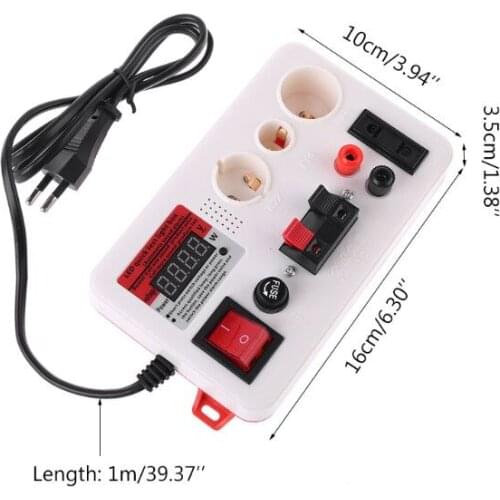 LED Quick Test Light Box Voltage Power Tester for E27 B22 E14 Lamp Bulb w Buzzer