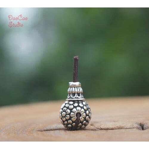 10mm * 2 * 925 Sterling Silver Guru Beads 3 Holes Small Flower Loose Mala Beads Japa Bead Bracelet Earrings Jewelry Findings DIY