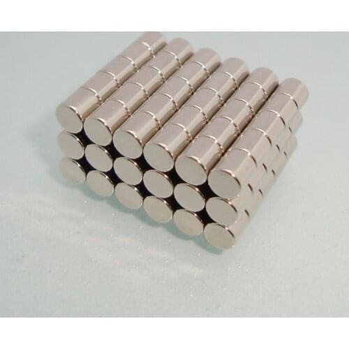 100Pcs 4x4mm Strong Cylinder Rare Earth Magnet Neodymium Bulk Sheet N38H Mini Small Round Magnets Disc 4*4mm Magnetic Materials