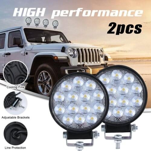 Spot Light LED 24W​ Boats Bulbs Car Lamps Offroad Parts SUV Tractor 2pcs