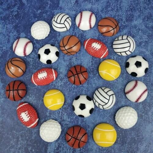 24 pcs Creative Ball basketball football refrigerator magnets Fridge magnetic stickers set Strong neodymium magnet home deco