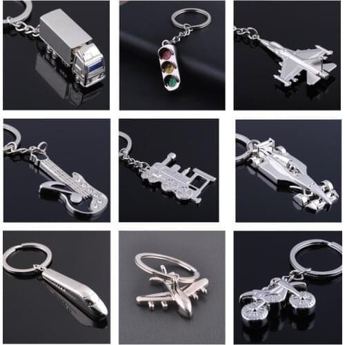 3D World Cup Metal Gift Keychain Motorcycle Aircraft Train Key Ring Jewelry Car Key Chain Game Key Holder Souvenir chaveiro para