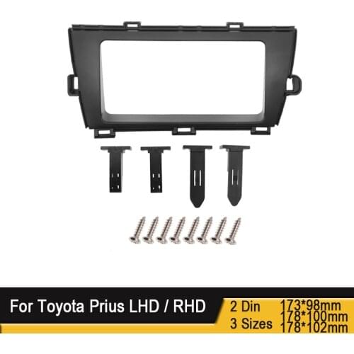 9 Inch Car Radio Fascia Fit for Toyota Prius 2010 Stereo Panel Audio Refit Installation Surround Trim Frame Dash Kit Facia Cover