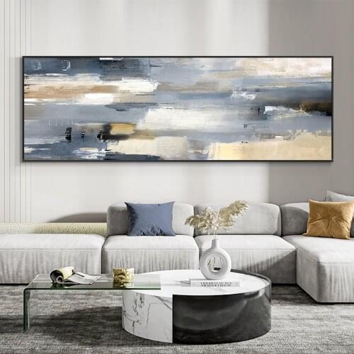 Abstract Large Size Gray Painting 100% Hand Painted Oil Painting On Canvas Modern Handmade Wall Art For Living Room Home Decor