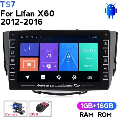 IPS Android Car Radio Multimedia Video Player Navigation GPS No 2 Din DVD for Lifan X60 2011-2016 Support Carplay Camera DVR