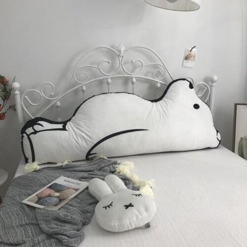 Plush fabric cartoon shape oversized bed head pillow, which is suitable for children, youth and adults to read to relieve neck