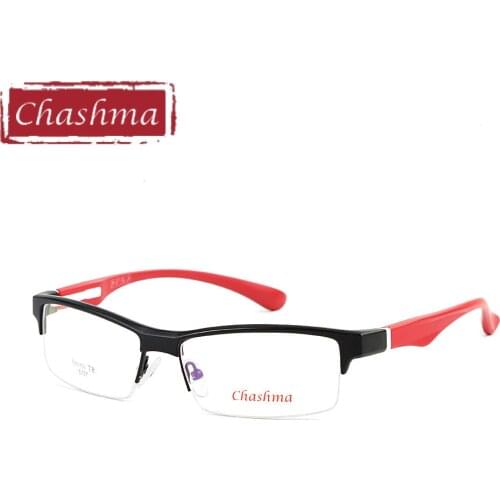 Chashma Brand TR90 Frame Aluminum Magnesium FrameTR90 Temple Trend Seme Eyewear Frame Eyeglasses Sport Style Glasses Frames Men