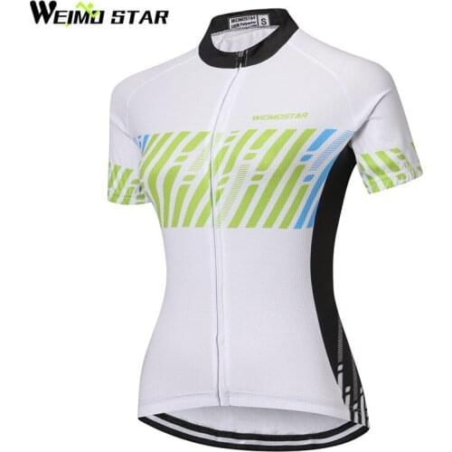 Weimostar Brand Women Cycling Jersey Shirt Summer Short Sleeve Cycling Clothing Quick Dry MTB Bike Jersey Team Bicycle Clothes