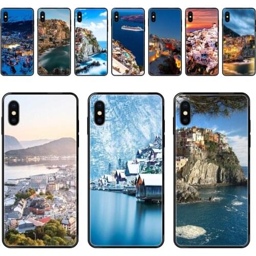 Mountain Old Town Area Black Soft TPU Cell Phone Case Cover For Huawei Honor Play V10 View Mate 10 20 20X 30 Lite Pro Y3 Y5 Y9