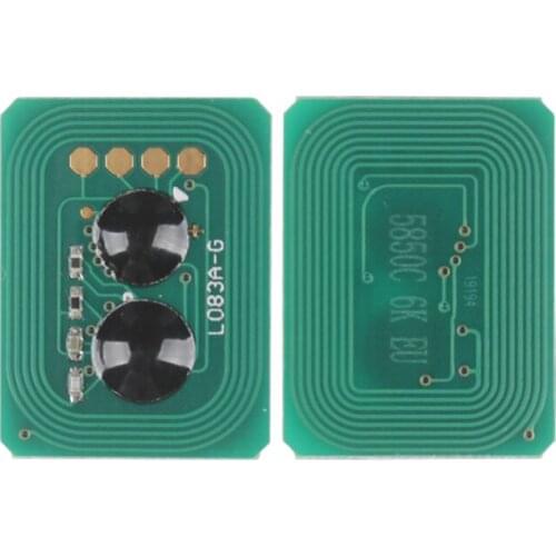 Cartridge number 43865724 43865723 43865722 43865721 toner chip for OKI C5850 C5950 MC560 printer Conpatible chip